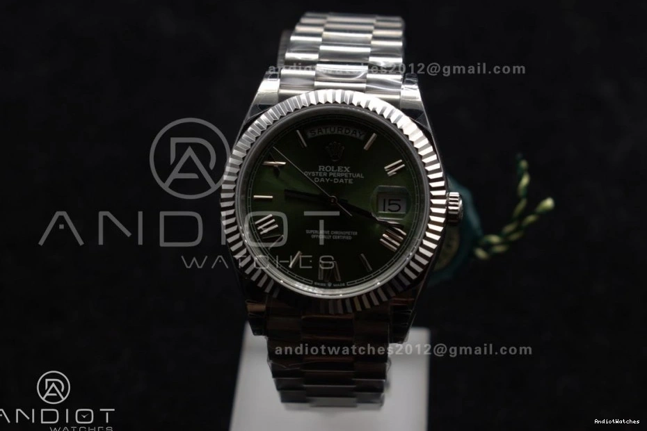 40 Green on Bracelet Weight Bezel President GSF A DayDate 719 SS Dial Gain Roman OdorResistant 0330
